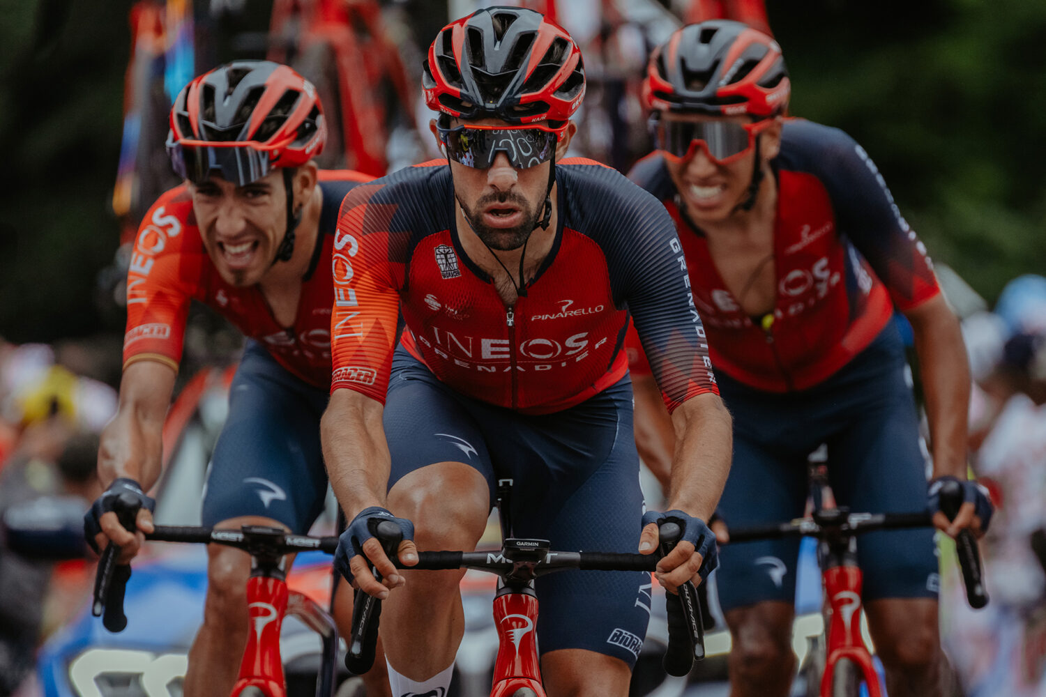 Red trio - Tour de France