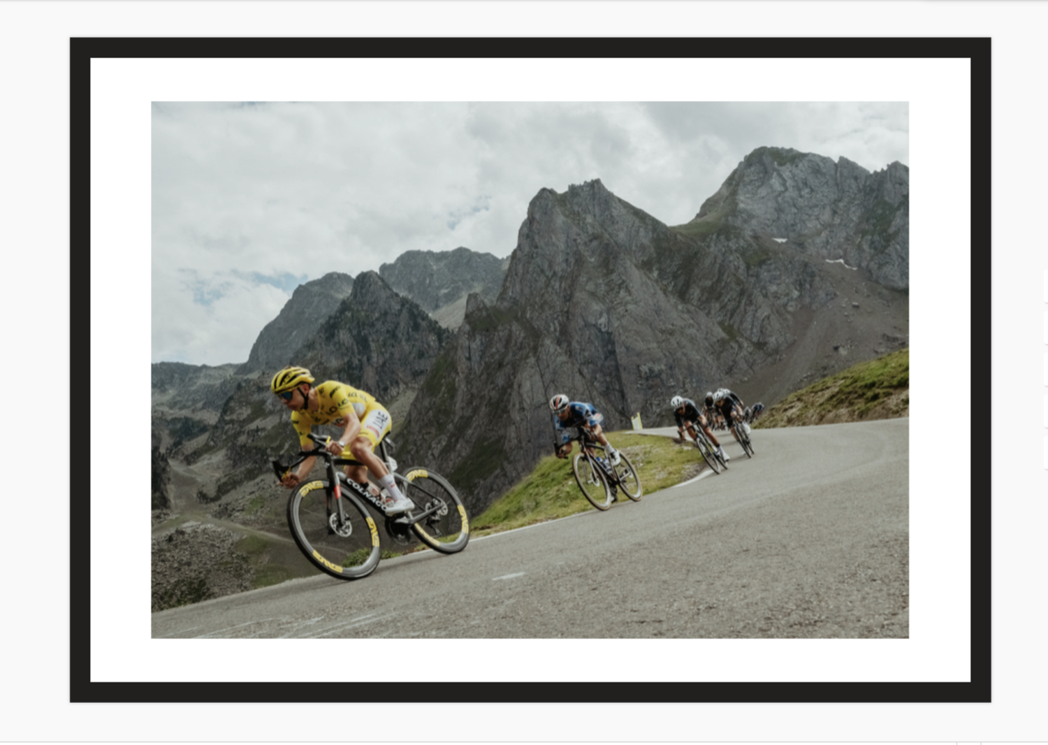 Tadej & Tourmalet – Tour de France (framed)